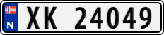License plate of Norway, Cars