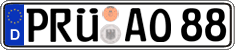 German license plate, Regular plates