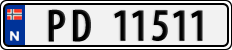 License plate of Norway, Cars
