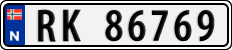 License plate of Norway, Cars
