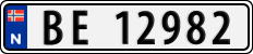 License plate of Norway, Cars
