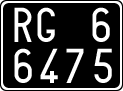 License plate of Italy, Cars (1927 year series)