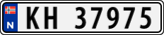 License plate of Norway, Cars