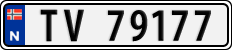 License plate of Norway, Cars