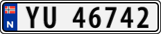 License plate of Norway, Cars
