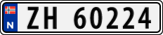 License plate of Norway, Cars