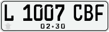 License plate of Indonesia, Regular plates