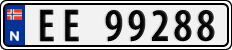 License plate of Norway, Cars