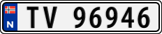 License plate of Norway, Cars