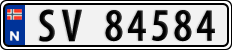 License plate of Norway, Cars