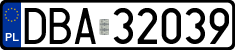 License plates of Poland, Regular car plates