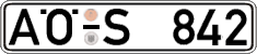 German license plate, Regular plates