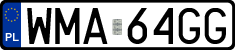 License plates of Poland, Regular car plates