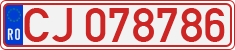 License plate of Romania, Provisional