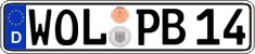 German license plate, Regular plates