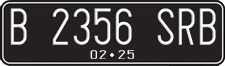 License plate of Indonesia, Regular plates