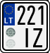 License plate of Lithuania, Motorcycles