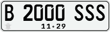 License plate of Indonesia, Regular plates
