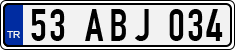 License plate of Turkey, Regular plates