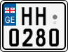 License plate of Georgia, Motorcycles (2014)