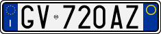 License plate of Italy, Cars (1994 year series)