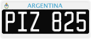 License plate of Argentina, Cars (1995, ABC 123)