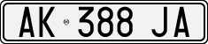 License plate of Italy, Cars (1994 year series)