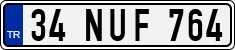 License plate of Turkey, Regular plates