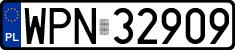 License plates of Poland, Regular car plates