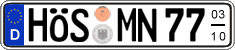 German license plate, Seasonal plates