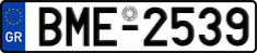 License plate of Greece, Cars