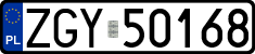 License plates of Poland, Regular car plates