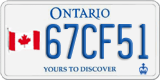 Ontario, Specialty plates (12AB34)