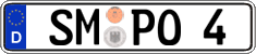German license plate, Regular plates
