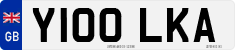 License plate of the United Kingdom, 1983 year system
