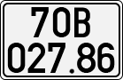 License plate of Vietnam, Cars
