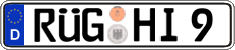 German license plate, Regular plates