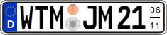 German license plate, Seasonal plates