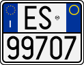 License plate of Italy, Motorcycles (1994 year series)
