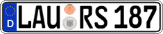 German license plate, Regular plates