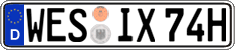 German license plate, Plates for oldtimers (type 