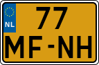 License plate of the Netherlands, Motorcycles