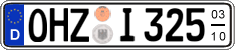 German license plate, Seasonal plates