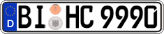 German license plate, Regular plates