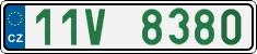License plate of the Czech Republic, Oldtimers (2001)