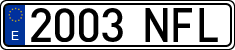 License plates of Spain, Ordinary (2000)