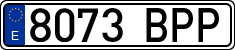 License plates of Spain, Ordinary (2000)