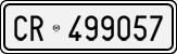 License plate of Italy, Cars (1927 year series)