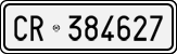 License plate of Italy, Cars (1927 year series)