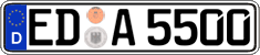 German license plate, Regular plates